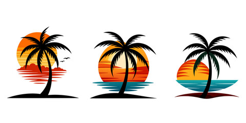 palm trees on the beach
