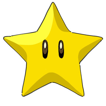 3d yellow star mario game