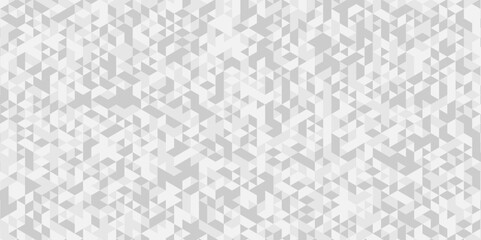 Vector geometric seamless white, gray cube square low polygon texture wallpaper. abstract surface creative diamond pattern corporate. Black and gray polygon Mosaic triangle overlap texture background.
