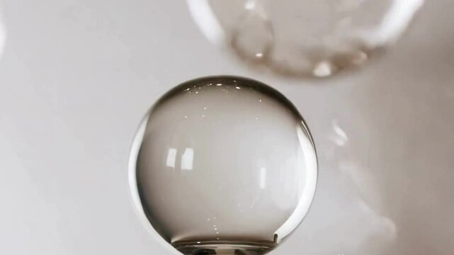 Foam and Bubbles in Bath Products: Bath foam or soap bubbles, capturing their unique patterns and rainbow reflections.