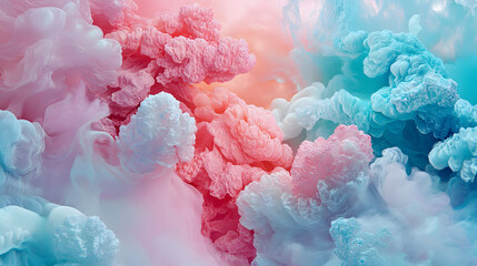 stunning color interactions, especially turquoise and pastel pink.