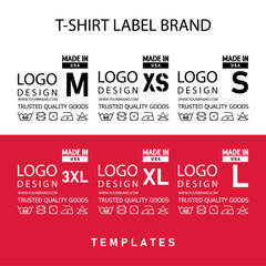 t shirt labels tags