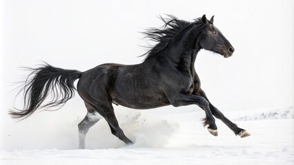horse isolated on white background