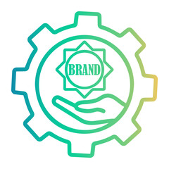 brand Line Gradient Icon