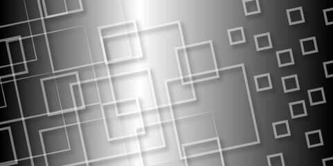 Abstract seamless modern white and gray color technology concept geometric line vector. Seamless Gradient Rectangular Pattern with Shadow effect. Modern transparency presentation background. 