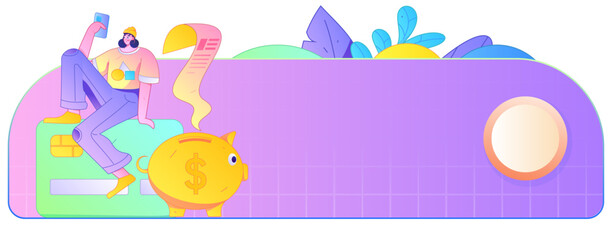 Online shopping payment security character flat vector concept operation hand drawn illustration
