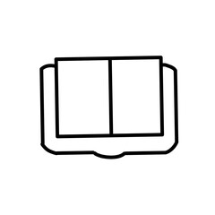 outline icons related to education