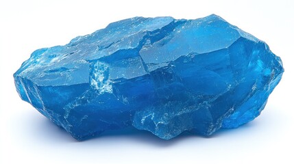 Obraz premium Vibrant blue crystal cluster, raw and textured.