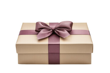 Naklejka premium Colorful Gift Box with a Striped Ribbon Bow Isolated on Transparent Background