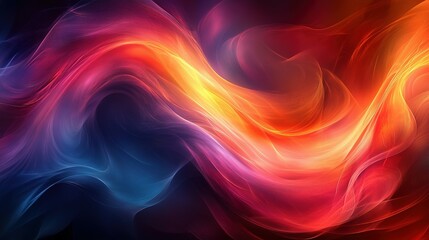 Obraz premium Abstract Colorful Waves Flowing Dynamically