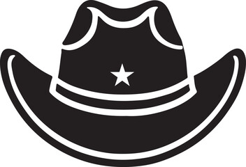Cowboy hat icon silhouette vector illustration design