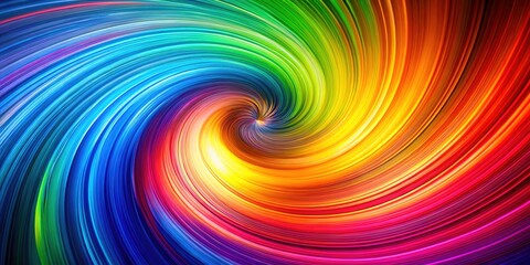 Obraz premium A captivating abstract spiral gradient creates a colorful tech website background, enhanced by candid photography and digital art.