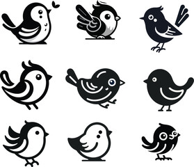 Birds silhouette vector illustration