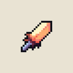 this is sword icon in pixel art, this item good for presentations,stickers, icons, t shirt design,game asset,logo and your project.