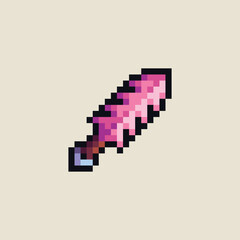 Fototapeta premium this is sword icon in pixel art, this item good for presentations,stickers, icons, t shirt design,game asset,logo and your project.