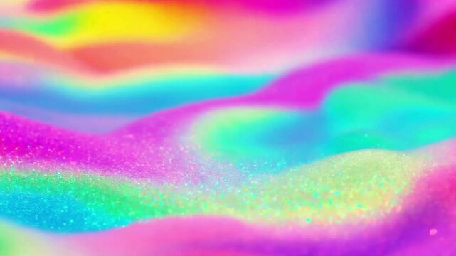 abstract clowing background with multicolored blurred gradients moving on dark
