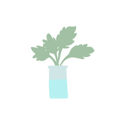 Modern floral flat vector illustration