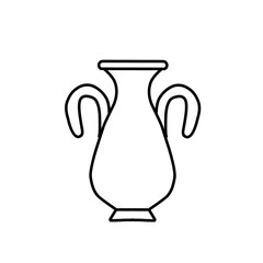 Vase line icon
