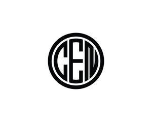 Obraz premium CEN logo design vector template. CEN