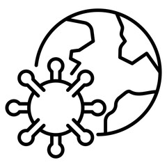 pandemic single icon