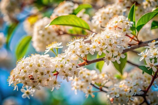 Delicate peppermint agonis blossoms, a close-up urban escape.