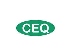 CEQ logo design vector template. CEQ