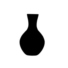 Vase silhouette vector