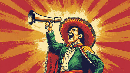 Celebrating Mexican Independence Day with vibrant colors and passionate expression