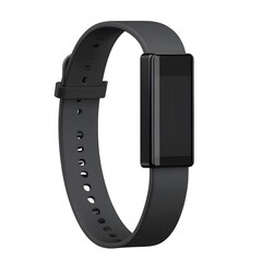 Sleek black fitness tracker with adjustable band.