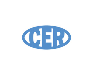CER logo design vector template. CER