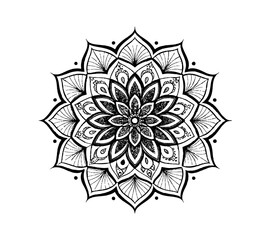 Luxury Mandala vector silhouette