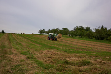 tractor in field
