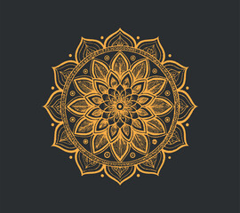 Luxury Mandala vector silhouette
