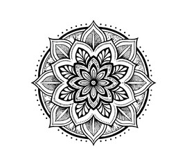 Luxury Mandala vector silhouette