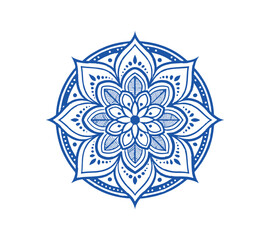 Luxury Mandala vector silhouette