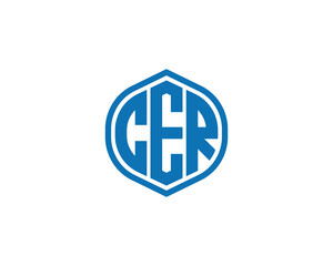 CER logo design vector template. CER