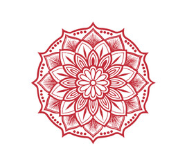 Luxury Mandala vector silhouette