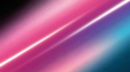 Naklejka premium Neon Line on Vibrant Gradient Background