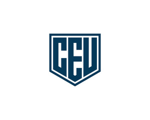 CEU logo design vector template. CEU