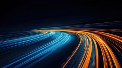 Dynamic background showcasing the fusion of technology and motion.