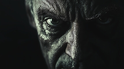 A man with a very angry expression on his face