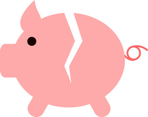 Cute Piggy Bank Illustration for Savings