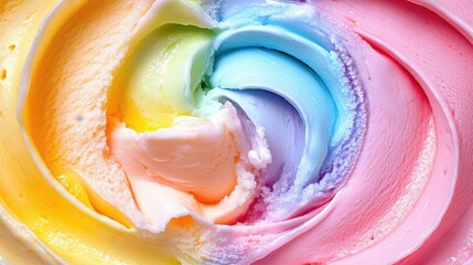 Colorful Dessert Background with Soft Textures