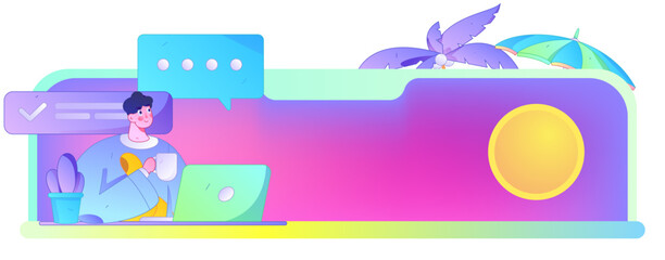 Communicate with consultants flat vector character concept operation hand drawn illustration
