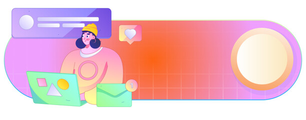 Communicate with consultants flat vector character concept operation hand drawn illustration
