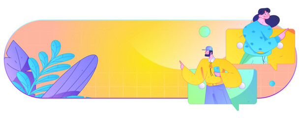 Communicate with consultants flat vector character concept operation hand drawn illustration
