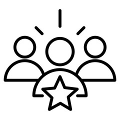 leadership single icon