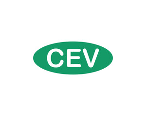 CEV Logo design vector template. CEV