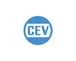 CEV Logo design vector template. CEV