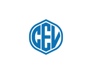 CEV Logo design vector template. CEV